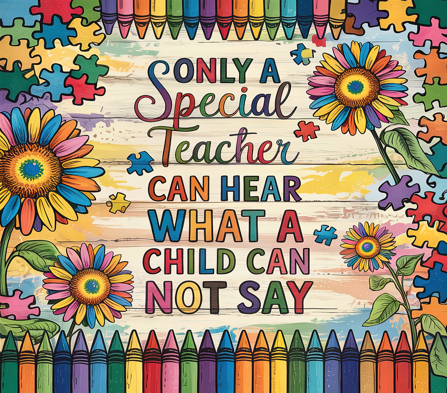 Special Teacher - Stainless Steel Straight Skinny Tumblers