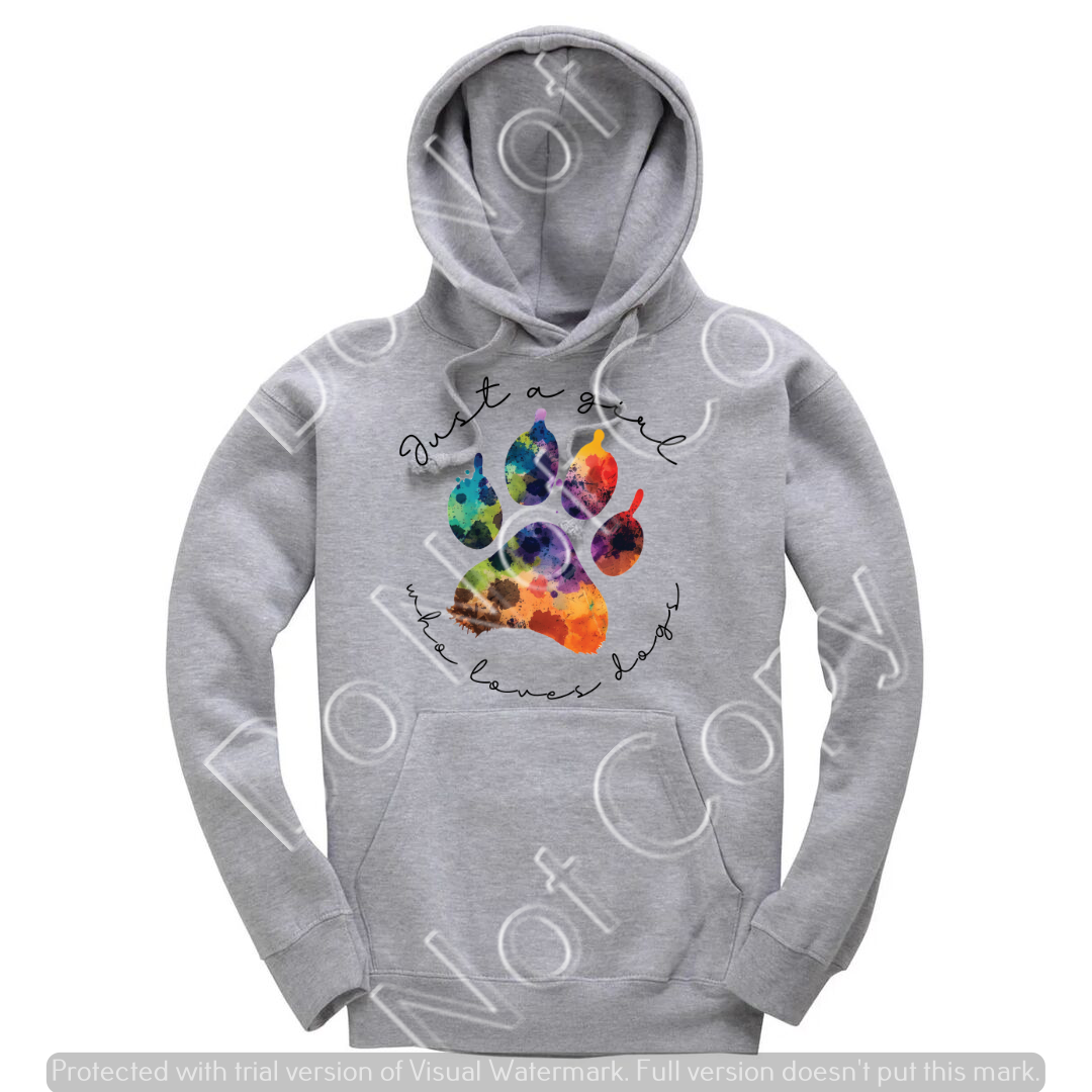 Just a girl who loves her dogs hoodie