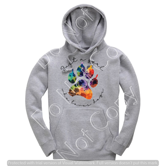 Just a girl who loves her dogs hoodie