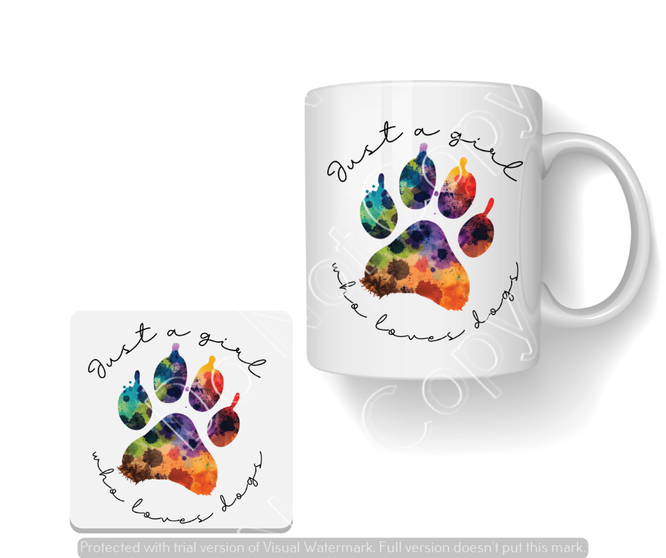 Just a girl who loves her dogs Drinkware