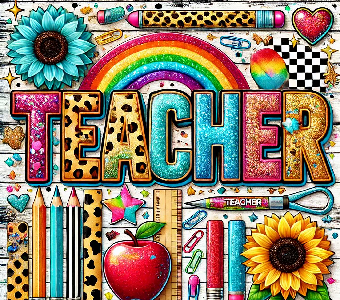 Teacher C - Stainless Steel Straight Skinny Tumblers